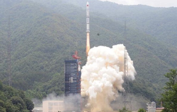 A CZ-2C rocket launch with Yaogan-30 satellites