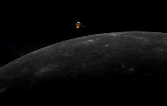 Chang'e 5 in lunar orbit / Weixin