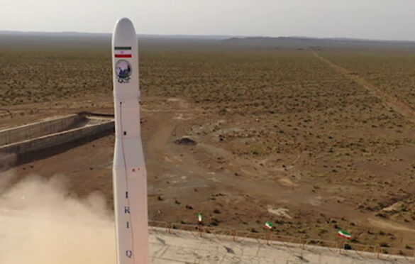 First launch of the Qased rocket