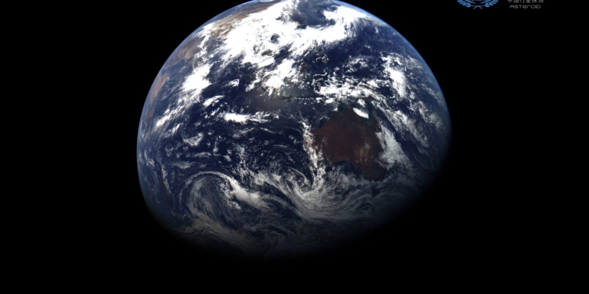 Ziemia widziana z sondy Tianwen-2 / CNSA