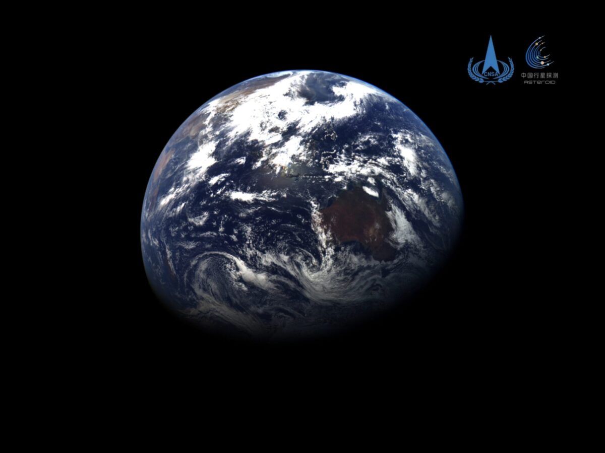 Ziemia widziana z sondy Tianwen-2 / CNSA